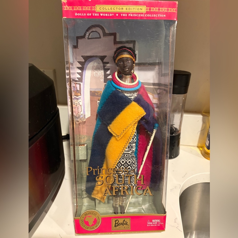 NWOT-Dolls of The World. Barbie Princess of South Africa Doll - Multicolor